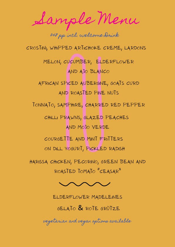 Summer Supper Club hosted By Tabs, Weds 18th June 2025, 7:30pm